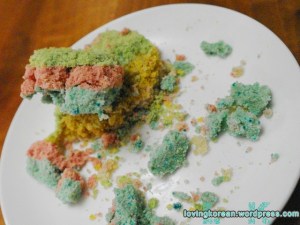 rainbow rice cake, mujigae ddeok ( 무지개떡 )