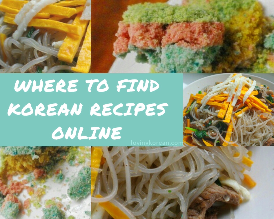 Where to find Korean recipes online cooking instructions
