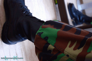 Korean military service boots