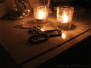 Korean dog tags gift from Korean guy meaning