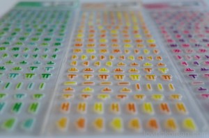 Hangul stickers Pink Foot 한글 스티커