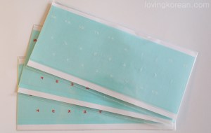 Korean rub on keyboard stickers