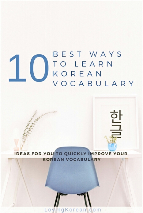 10 best ideas to learn korean vocabulary quick
