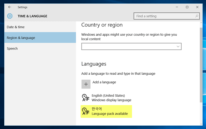 Done Korean language keyboard add to Windows 10